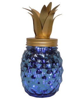 Special Price Glass Pineapple with LED Lights