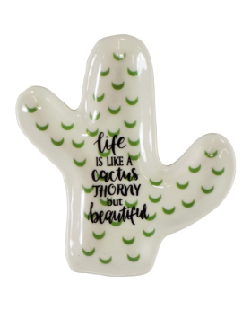 Special Price Ceramic Cactus Trinket Dish