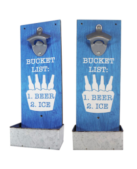 Special Price Wood Beer Opener with Catch Wall Plaque - Bucket List