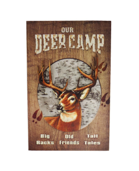 Special Price Wood Deer Camp Sign