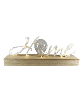 Special Price Lighted Metal/Wood Home Word Sign