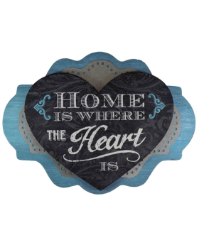 Special Price Wood/Metal Home is Where the Heart is sign