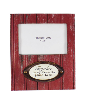 Special Price Wood/Metal 4x6 Picture Frame - Together is my Favorite...