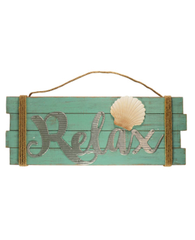 Special Price Wood/Metal/Rope Relax sign