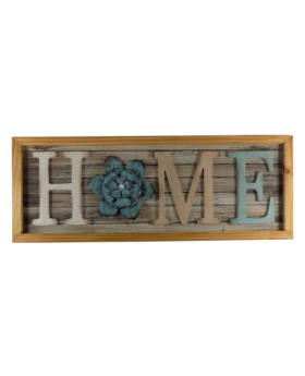 Special Price  Wood/Metal Home / Flower sign