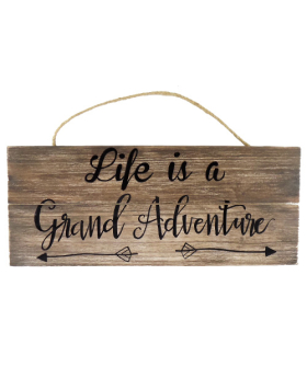 Special Price Wood Life is a Grand Adventure sign