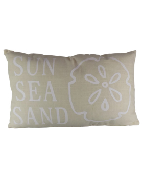 Special Price  Rectangular Sun, Sea, Sand Natural Sand dollar Pillow