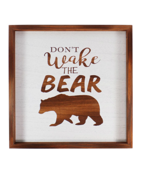 Special Price Wood box sign - Don't Wake the Bear