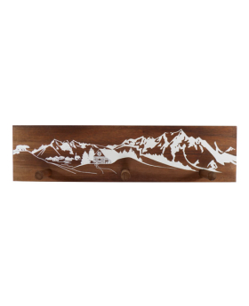 Special Price Wood triple peg  - Mountain Scene