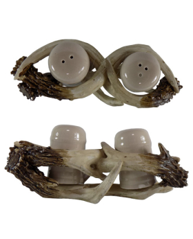 Special Price Resin Antlers Salt & Pepper set