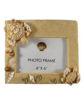 Special Price  Resin Sand/Shell Turtle/ Footprints 4x6 Frame