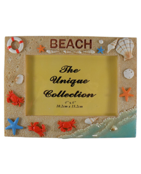 Special Price Resin Sand/Water Crab 4x6 picture Frame