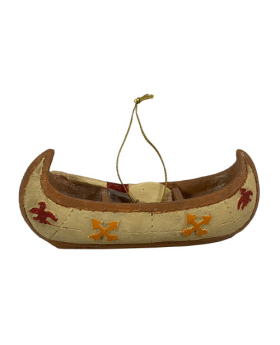 Special Price Resin Canoe Christmas Ornament