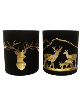 Special Price Glass Deer backlit votive holders