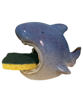 Ceramic Shark Scrubby Holder