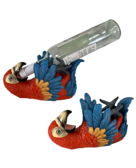 Resin Parrot Wine Holder