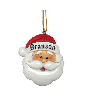 Branson Santa face Christmas Ornament