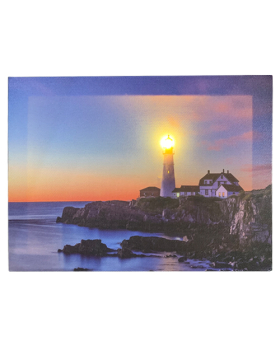 Special Price Printed canvas Of Portland Lighthouse with LED light