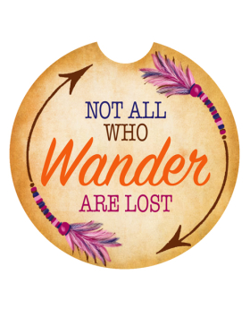 Car Coaster - Not all who Wander are Lost