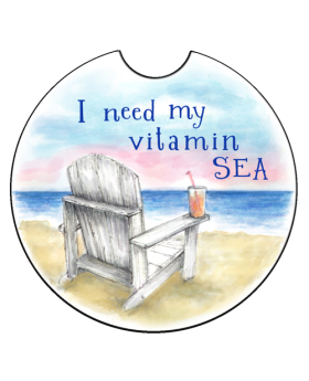 Car Coaster - I need my Vitamin Sea
