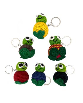 Assorted Crochet Turtle Keychain