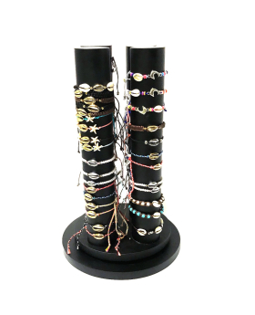 Cowrie bracelet assortment with display