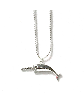 Silver Narwhal Necklace