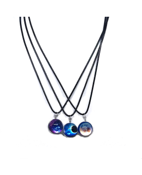 Solar System Marble Necklace