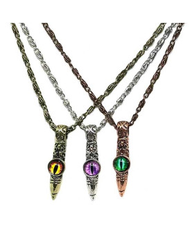 Bullet and Eye necklace assorted Silver/Gold/Rose Gold