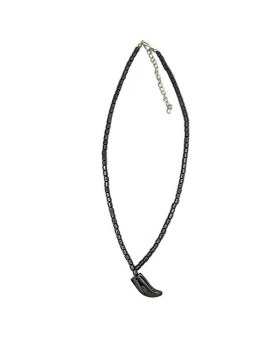 Hematite Horn Necklace