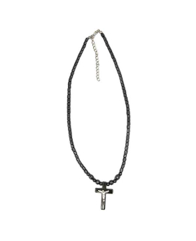 Hematite Cross Necklace