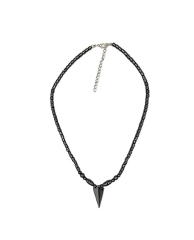 Hematite beads with Hematite Arrowhead Necklace