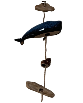 Special Price Ceramic Whale and Driftwood Drop