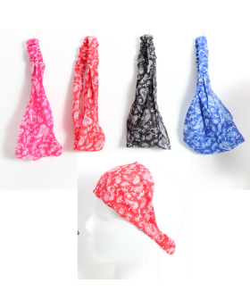 Assorted Paisley Hair Wraps