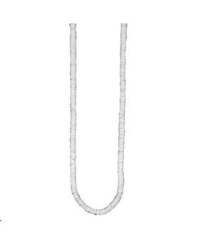 20 inch white Heishi shell necklace