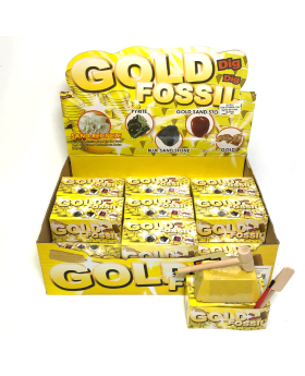 Gold Fossil Dig Toy