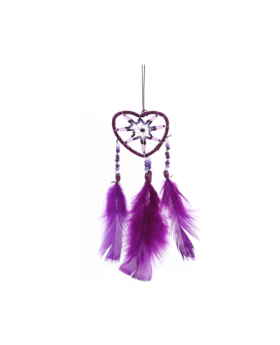 Assorted 2in Glitter Heart Dream Catcher