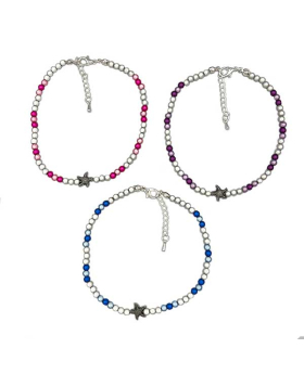 Starfish bead on miracle beaded Anklet