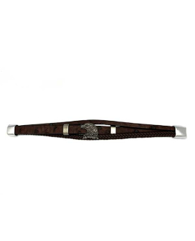 Eagle Head on leather magnetic Bracelet