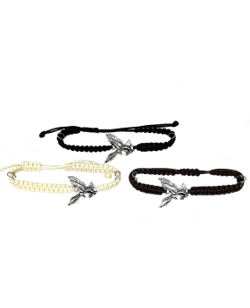 Assorted Macrame Bracelet with Silver Eagle