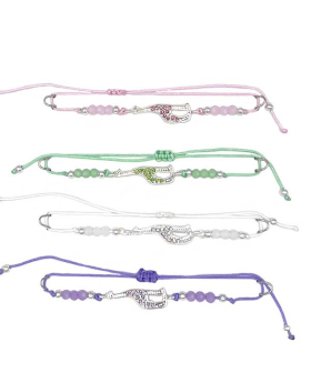 Assorted Crystal Giraffe string Bracelet