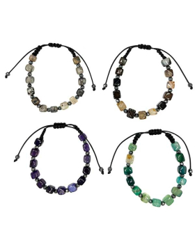 Stone with Hematite bead Bracelet assorted