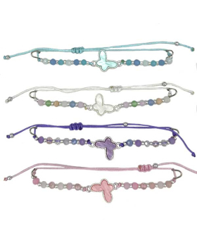 Assorted colored Butterfly with beads Bracelet