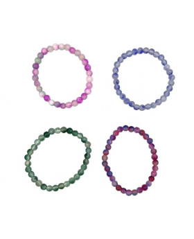 Assorted Genuine Tie Dye Stone beaded Bracelet