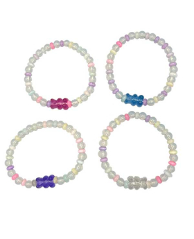 Gummy bear beaded bracelet assorted