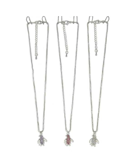 Assorted colored crystal Penguin Necklace