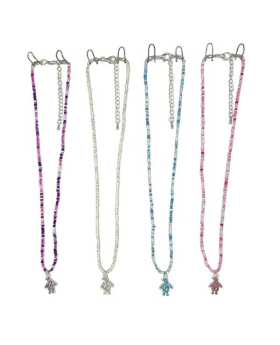 Crystal Penguin on beaded Necklace