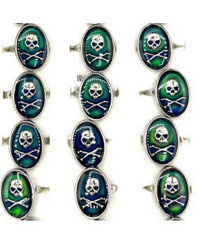 Skull and Bones Mood Ring