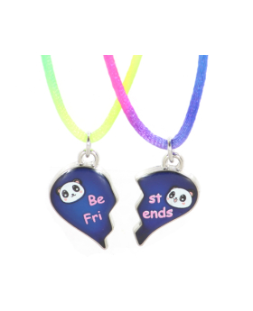Panda Best Friend Mood Necklace Set