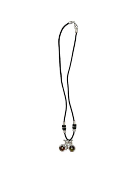 Mood Bicycle charm on black cord Necklace